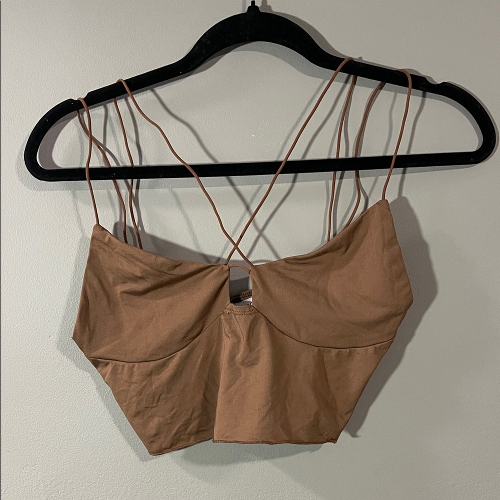 Princess Polly Tan Strappy Top